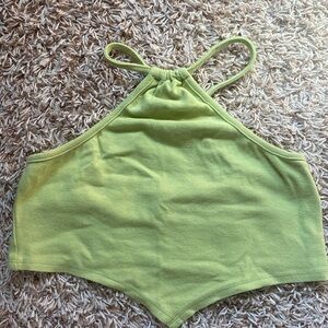 White Fox Cropped Top